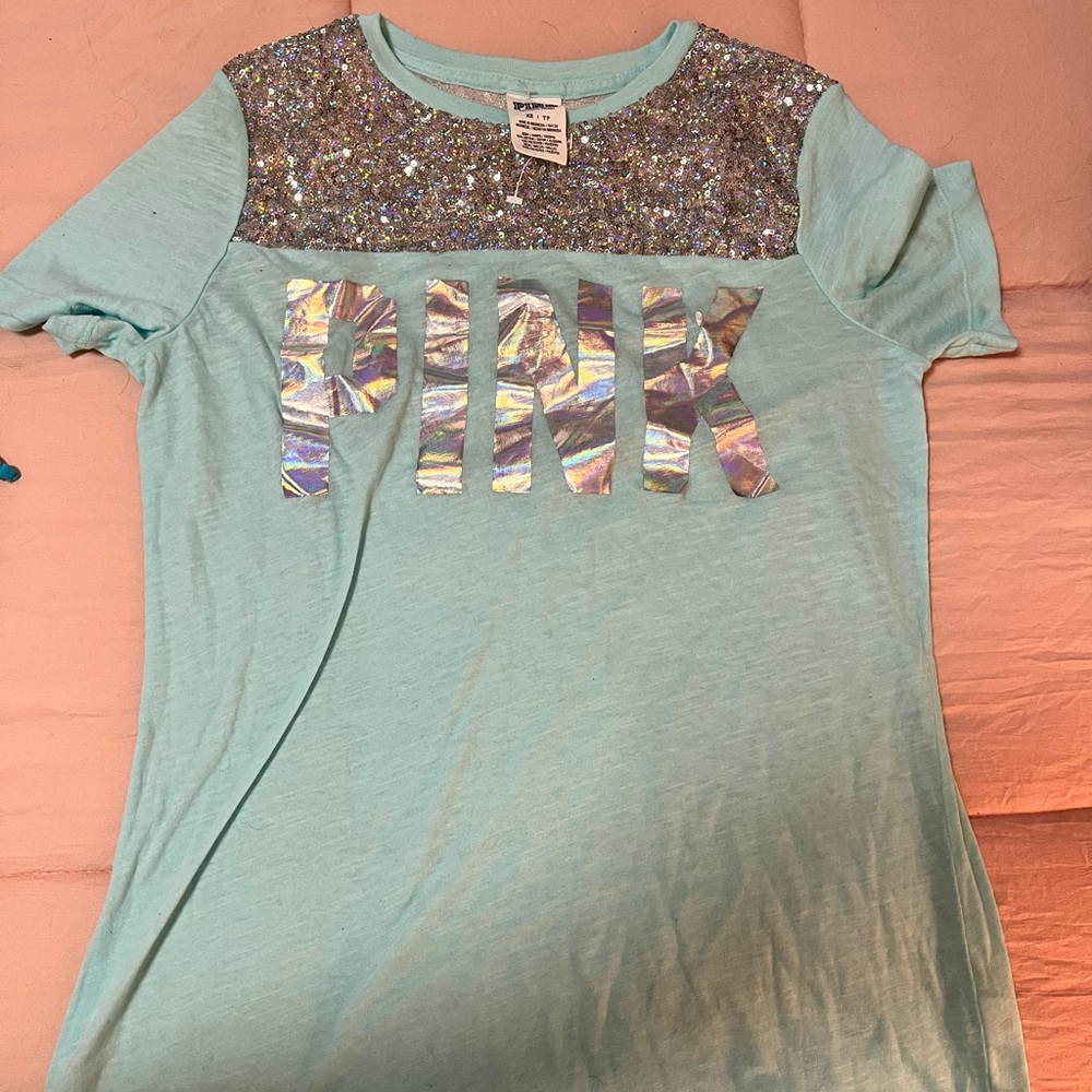 Teal PINK shirt size XS